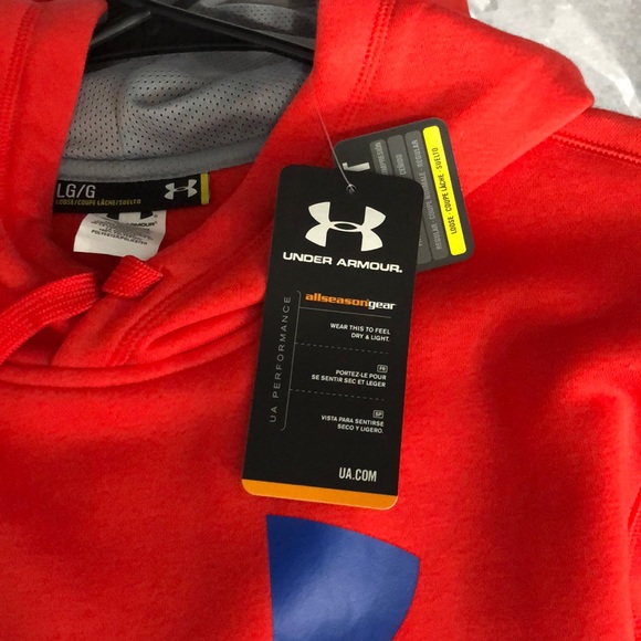 Under Armour Loose Fit Logo Hoodie Size Large - Picture 5 of 5